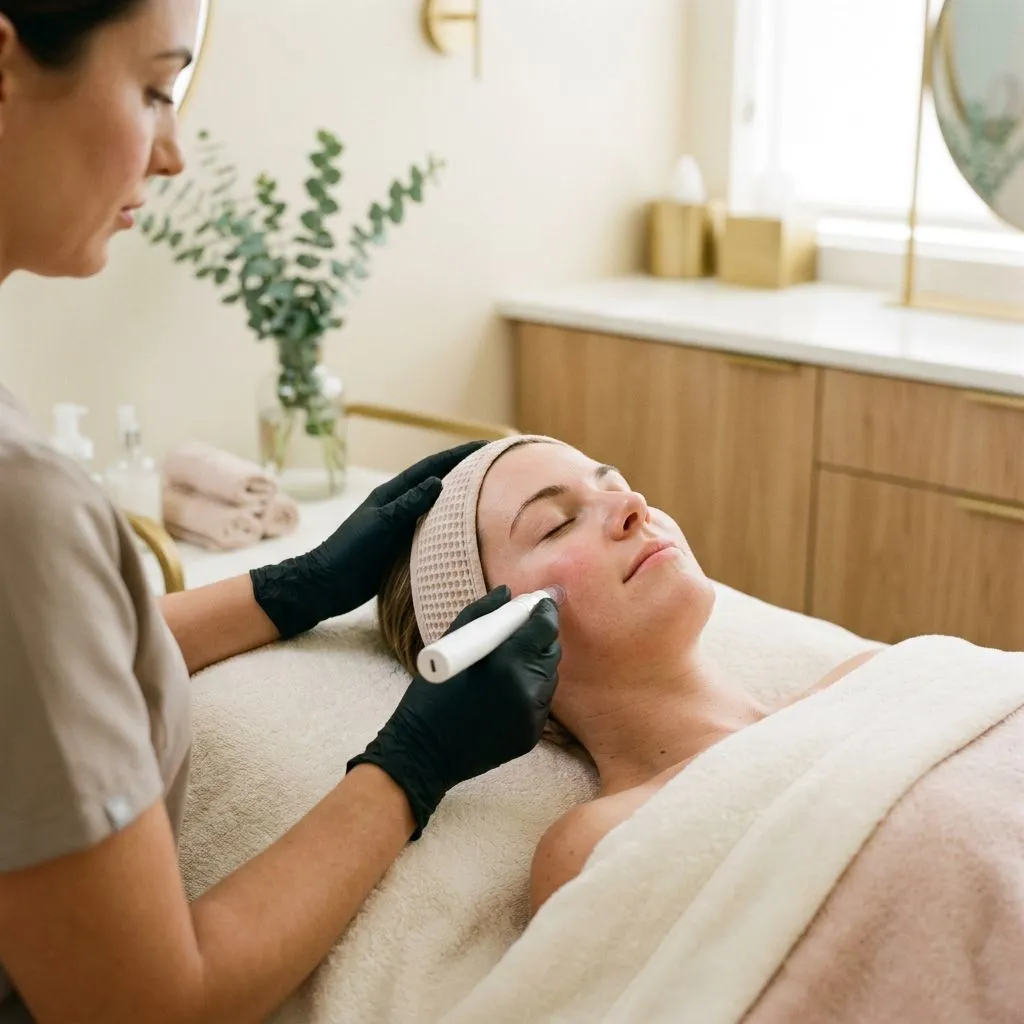 Microneedling with salmon DNA or stem cell serum